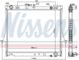 Nissens 60855 - RADIADOR ISUZU D-MAX(02-)2.5 D