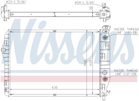 Nissens 60922 - RADIADOR CHEVROLET CAMARO IV(93-)5.