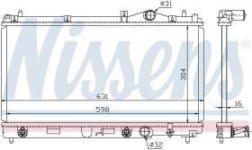 Nissens 609941 - RADIADOR CHRYSLER NEON I(95-)1.8 I