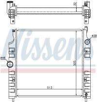 Nissens 61026 - RADIADOR JEEP LIBERTY(KJ)(02-)2.8 C
