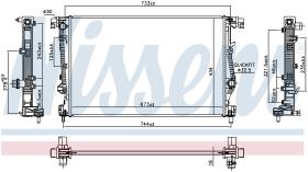 Nissens 61042 - RADIADOR JEEP CHEROKEE(KL)(13-)2.4