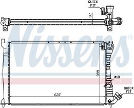 Nissens 61349A - RADIADOR CITROEN XM(89-)2.0 I TURBO
