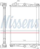 Nissens 614400 - RADIADOR DAF F 65(93-)240
