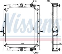Nissens 61443A - RADIADOR GINAF X-SERIES(05-)2220