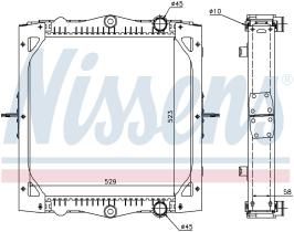 Nissens 61445A - RADIADOR DAF LF 45(01-)170