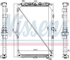Nissens 61447 - RADIADOR GINAF X-SERIES(05-)5250
