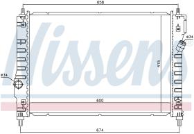 Nissens 61628 - RADIADOR CHEVROLET AVEO(T250.T255)(