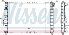 Nissens 61637 - RADIADOR CHEVROLET AVEO(T250.T255)(