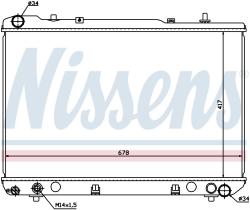 Nissens 61640 - RADIADOR DAEWOO MUSSO(FJ)(95-)2.9 T