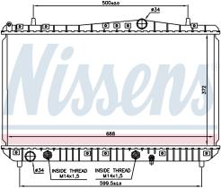 Nissens 61665 - RADIADOR CHEVROLET TACUMA(00-)2.0 I