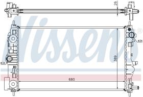 Nissens 61676 - RADIADOR BUICK VERANO(13-)2.0 TURBO