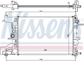 Nissens 616903 - RADIADOR CHEVROLET CRUZE(J300.J305.