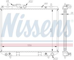 Nissens 61741A - RADIADOR DAIHATSU TERIOS(J1)(97-)1.