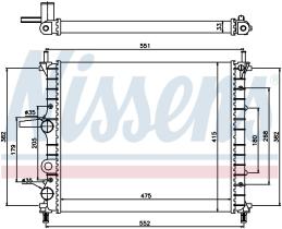 Nissens 617843 - FIAT BRAVA 1.6 AC 01-