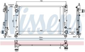 Nissens 617854 - RADIADOR OPEL COMBO(12-)1.3 CDTI