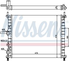Nissens 61786 - RADIADOR FIAT MAREA(185)(96-)1.4 I