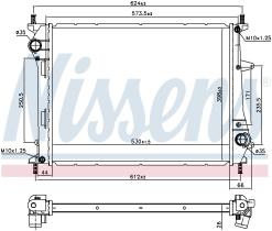 Nissens 617867 - RADIADOR FIAT MULTIPLA(186)(98-)1.9