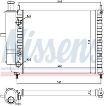 Nissens 61808 - RADIADOR FIAT MAREA(185)(96-)1.4 I