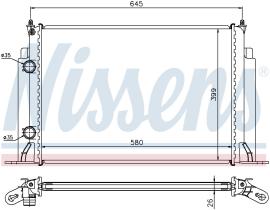 Nissens 61885A - RADIADOR FIAT STILO(192)(01-)2.4 AB