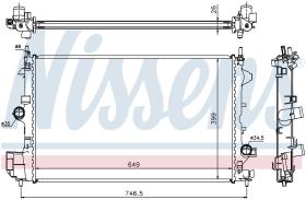 Nissens 61914A - RADIADOR CADILLAC BLS(04-)1.9 CDTI