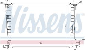 Nissens 62055 - RADIADOR FORD FIESTA IV(DX)(95-)1.8