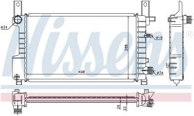 Nissens 62076A - RADIADOR FORD FIESTA III(CX)(89-)1.