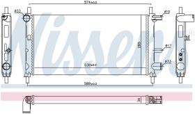 Nissens 62082A - RADIADOR FORD FIESTA IV(DX)(95-)1.6