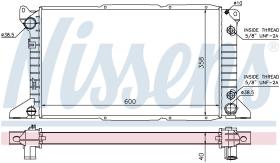 Nissens 62243 - RADIADOR FORD TRANSIT(EY)(94-)2.5 T