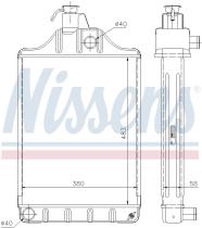 Nissens 62250 - RADIADOR MASSEY FERGUSON MF 165 MAS