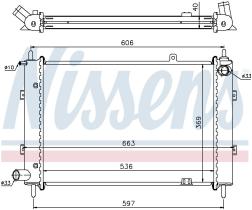Nissens 62359A - RADIADOR LDV CONVOY(98-)2.5 DI