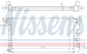 Nissens 62369A - RADIADOR FORD TRANSIT(CY)(86-)2.5 D