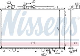  62405A - RADIADOR MAZDA MX 6(GD)(87-)1.8 I