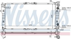  62393 - RADIADOR MAZDA MX 6(GE)(91-)2.0 I 1