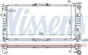  62392A - RADIADOR MAZDA MX 6(GE)(91-)2.0 I 1