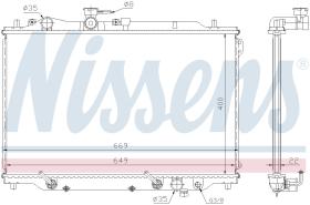 Nissens 62444A - RADIADOR MAZDA MX 6(GD)(87-)1.8 I