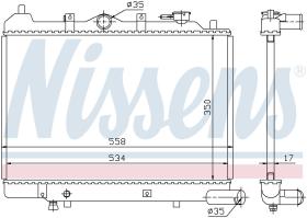 Nissens 62442 - RADIADOR MAZDA 323 V(BF)(85-)1.6 VA