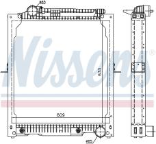 Nissens 62647A - RADIADOR MERCEDES NG 90(87-)25 TONS