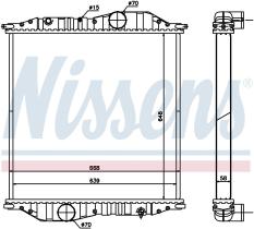 Nissens 625502 - RADIADOR MERCEDES ECONIC W 957(98-)