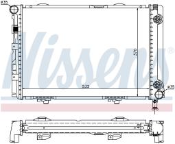 Nissens 62557A - RADIADOR MERCEDES E-CLASS W 124(84-