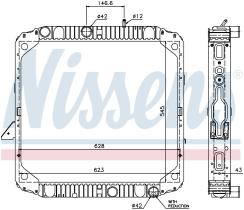 Nissens 62563 - RADIADOR MERCEDES LK(84-)17 TONS