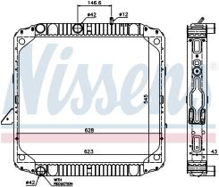 Nissens 62564 - RADIADOR MERCEDES LK(84-)15 TONS