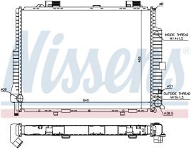  62615 - RADIADOR MERCEDES E-CLASS W 210(95-