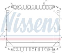Nissens 62622 - RADIADOR MERCEDES LK (84-) 8 TONS