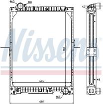 Nissens 62646A - RADIADOR MERCEDES NG 90(87-)30 TONS