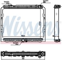 Nissens 627003 - RADIADOR MERCEDES ACTROS MP4(11-)
