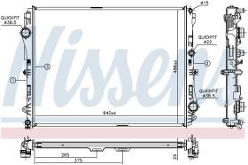 Nissens 627023 - RADIADOR MERCEDES CLS-CLASS W 257(1