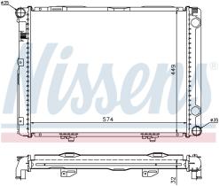  62732A - RADIADOR MERCEDES C-CLASS W 201(82-