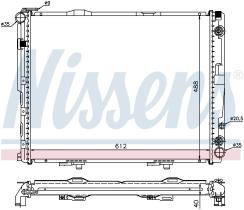 Nissens 62762A - RADIADOR MERCEDES E-CLASS W 124(84-