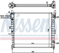 Nissens 62787A - RADIADOR MERCEDES ML-CLASS W 163(98