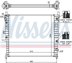 Nissens 62788A - RADIADOR MERCEDES ML-CLASS W 163(98